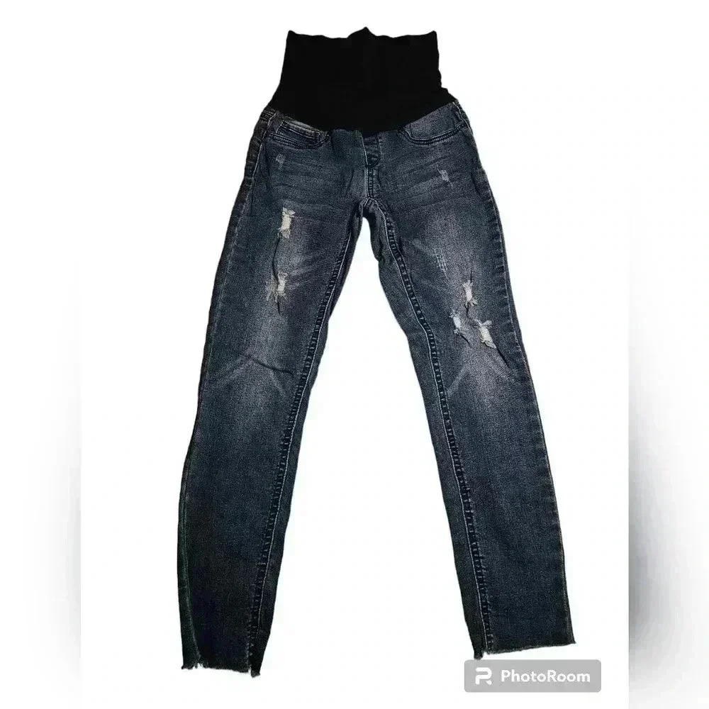 Blue Savvy Maternity Pants S